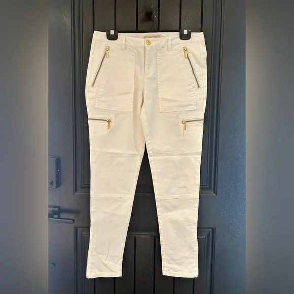 Michael kors white on sale skinny jeans